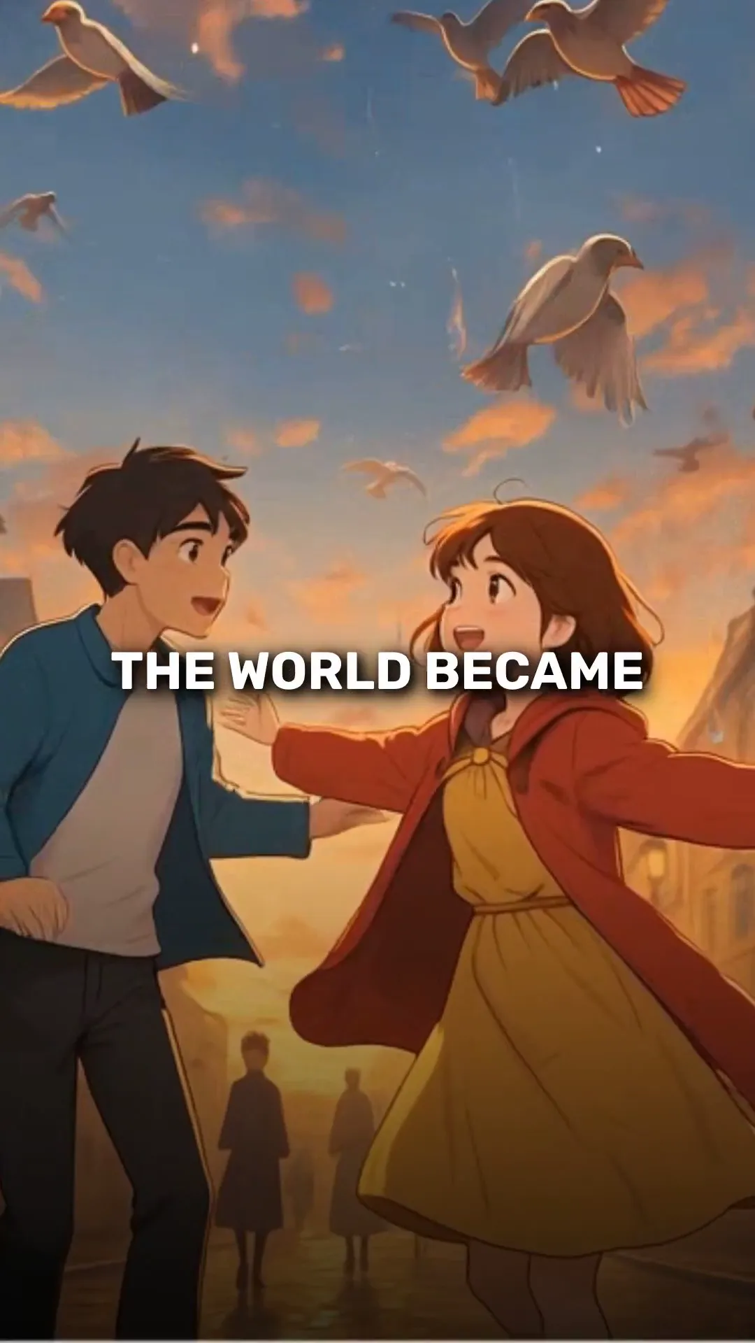 Anime scene frame from Korpi’s existing general AI Story example