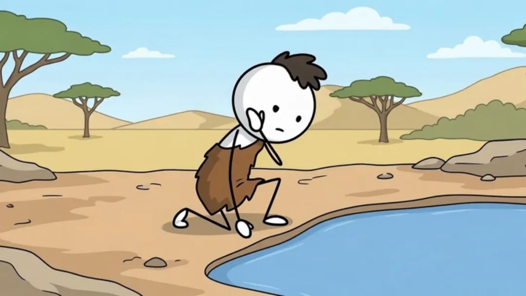 Stick-figure scene from Korpi's Stickman Animation example video